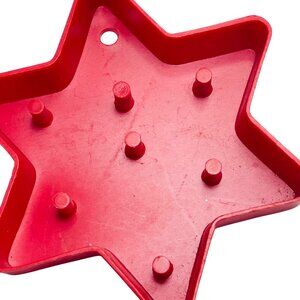 Vintage 1978 L.T.T.C. Red Star-Shaped Cookie Cutter